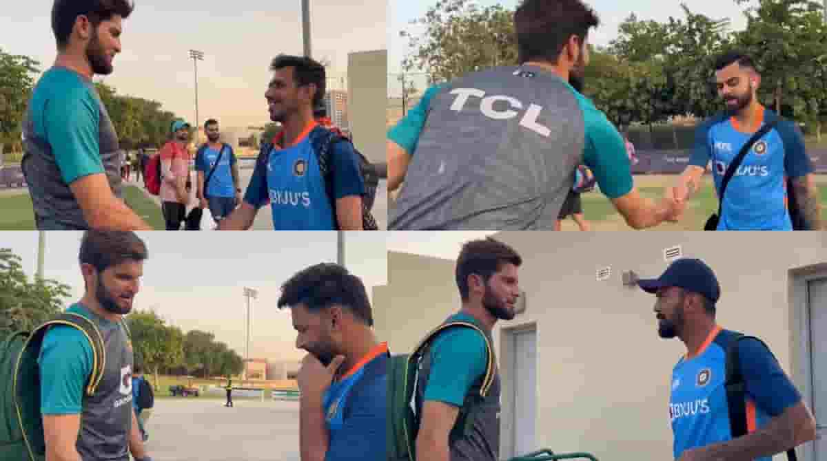 India Cricketers meet Shaheen Afridi