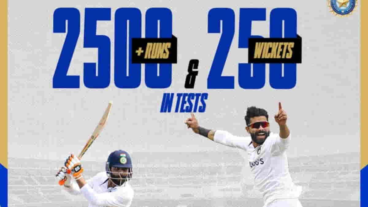 IND vs AUS 2nd Test Ravindra Jadeja Becomes Fastest Indian To Take 250 Wickets And 2500 Runs In Test Cricket