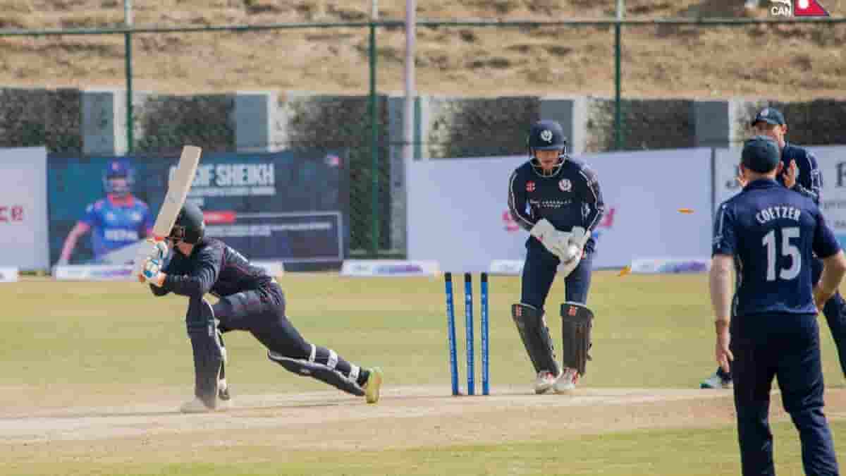 Scotland vs Nepal Match of Tri Series in Scotland for ICC Men’s Cricket World Cup League 2