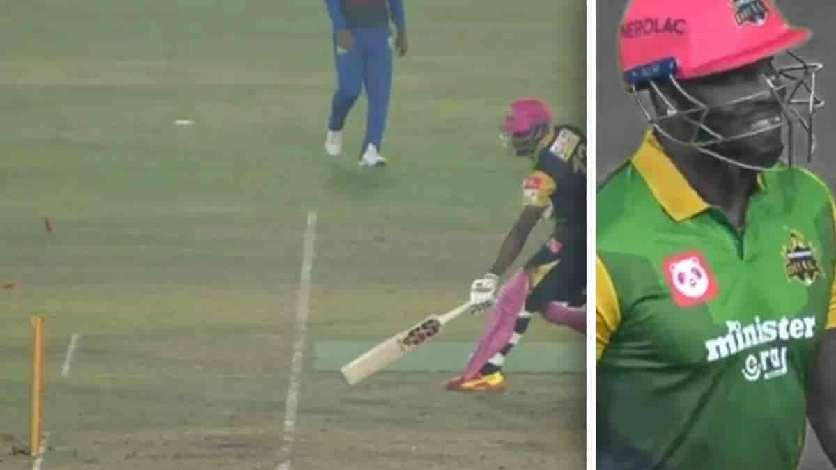 Watch: Russell gets run out in the most bizarre fashion