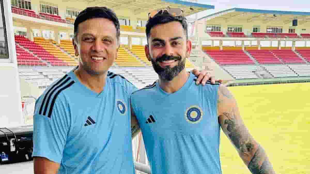 Virat Kohli and Rahul Dravid together