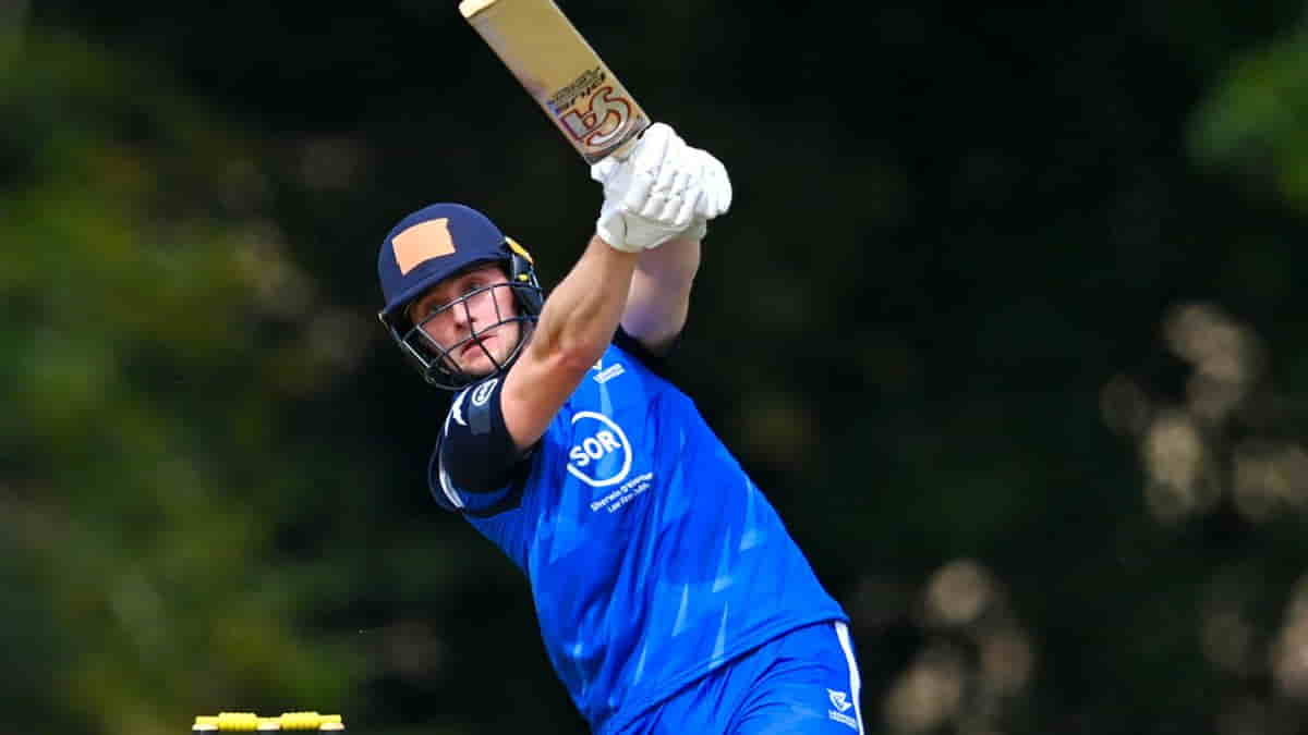 Lorcan Tucker hopes to make an impression against India in the upcoming three-match T20I series to be played in Dublin. Photo credit Ireland Cricket