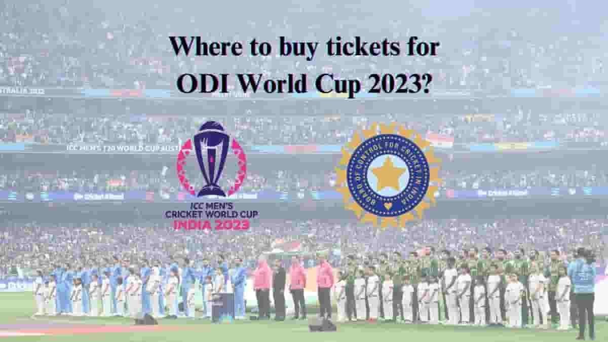 Cricket World Cup 2023: BCCI announces official ticket partner