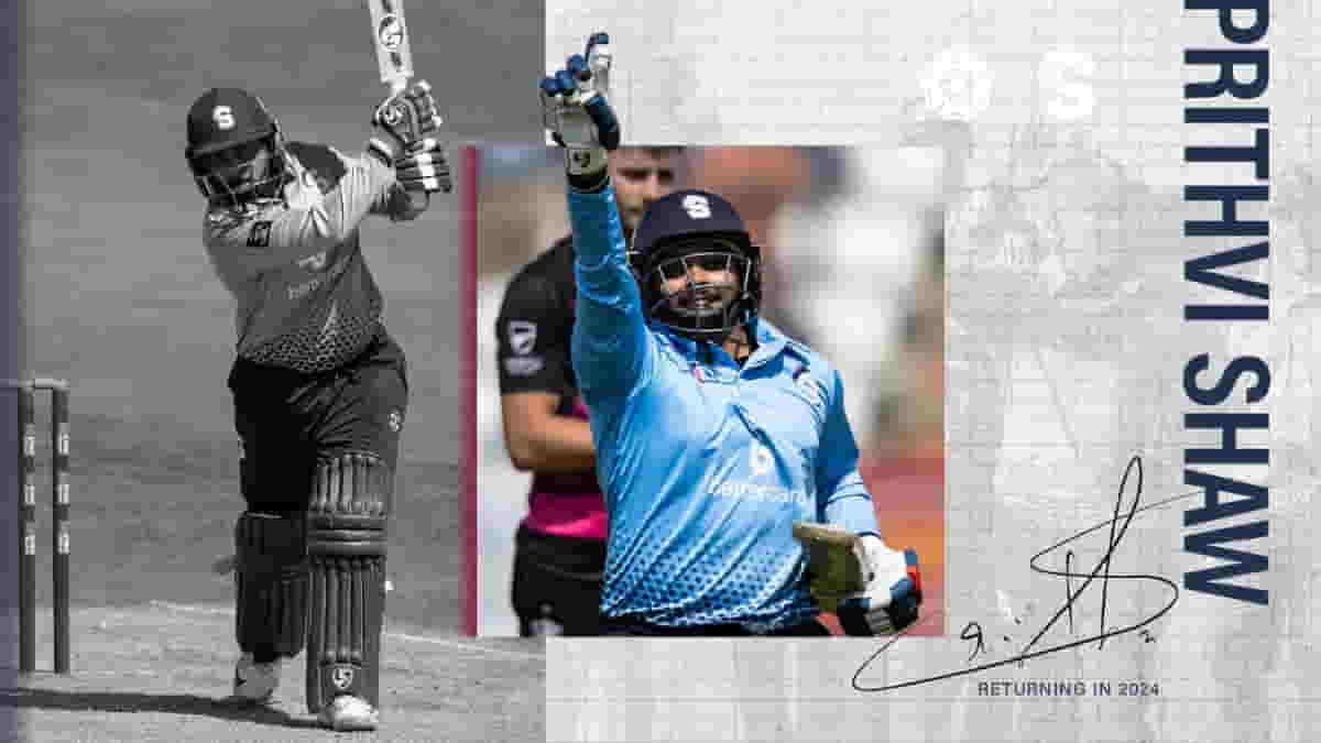 Prithvi Shaw confirmed to return to Northamptonshire for the 2024 County Season