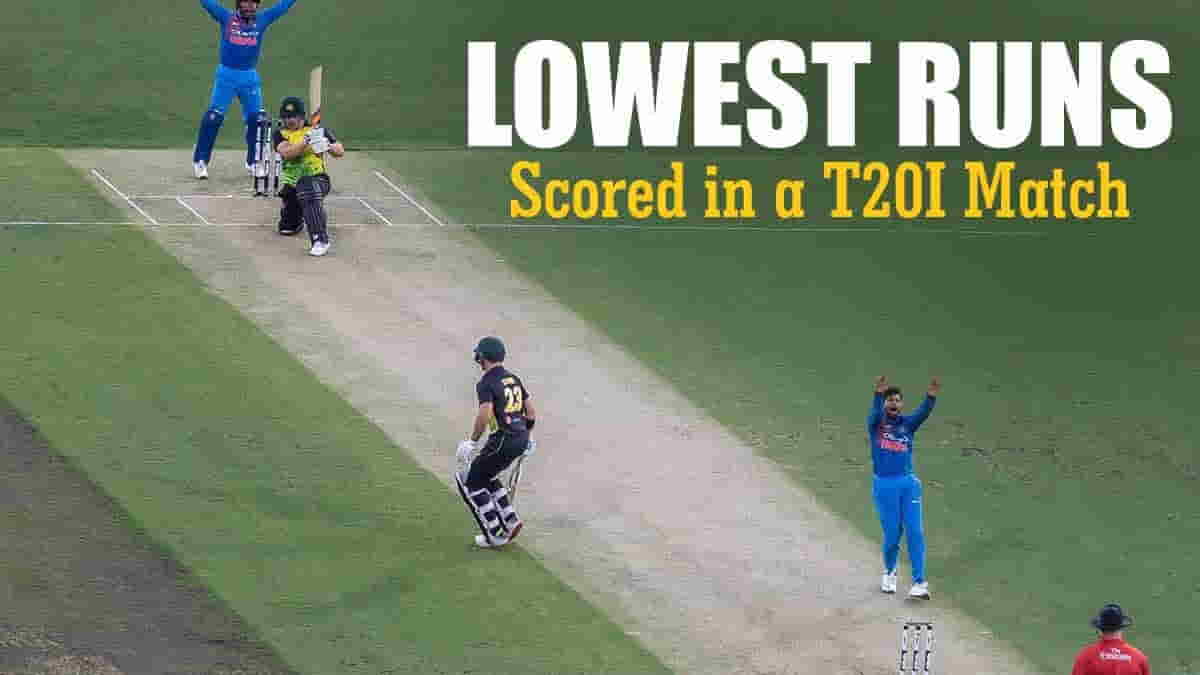 T20I Records: Lowest runs scored in a T20I match