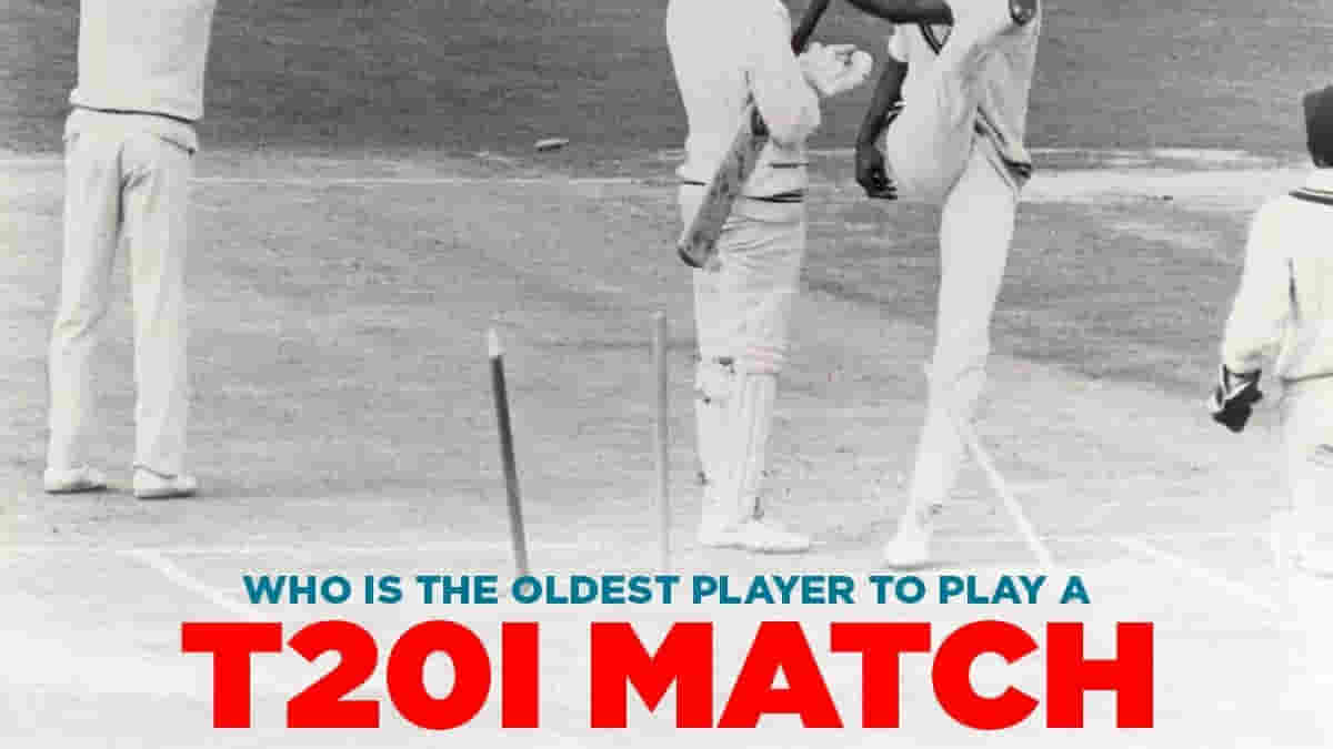 Who is the oldest player to play a T20I match?