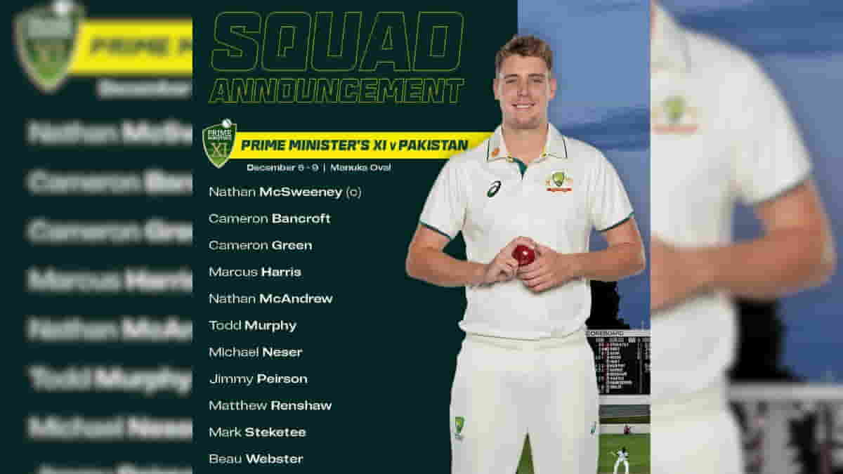 Australia's Prime Minister's XI Squad Unveiled for Clash Against Pakistan