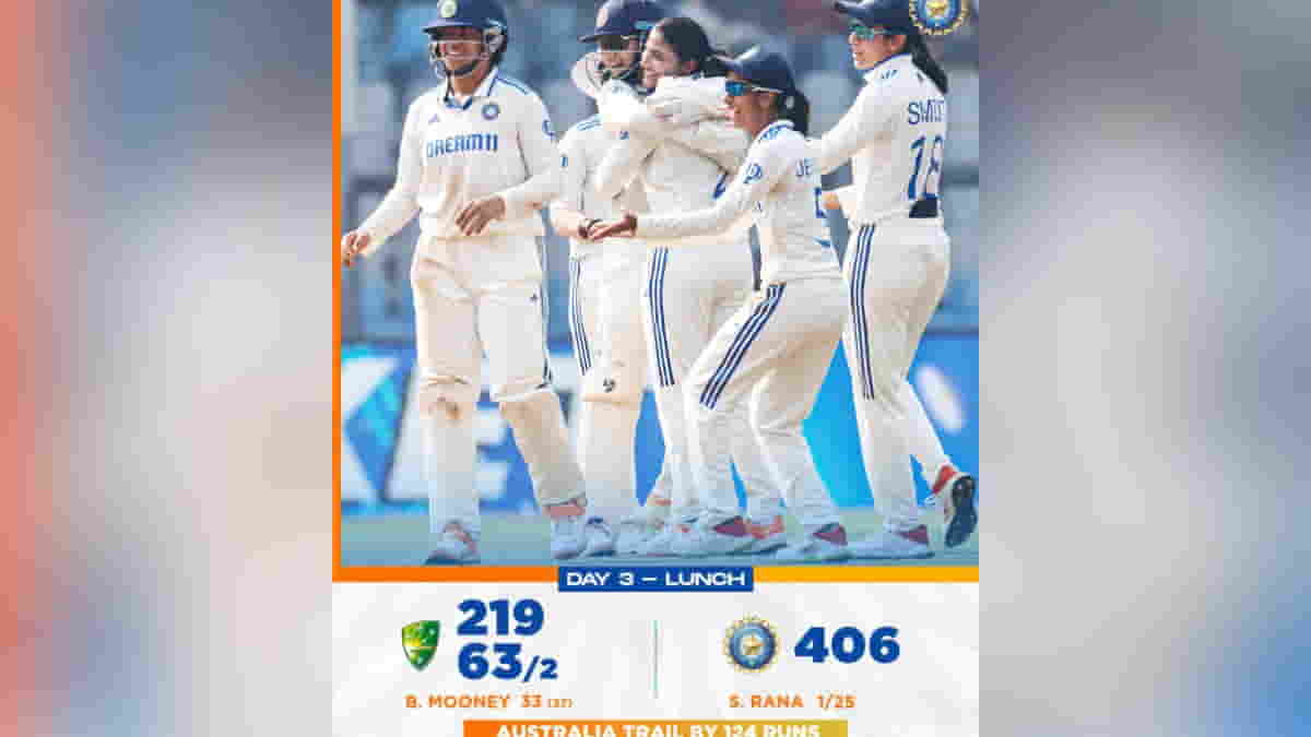 Australia Women Recover After India's Quick Strikes; Lunch Sees Australia at 63/2
