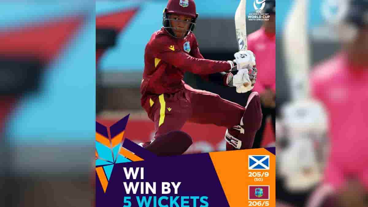 West Indies Clinch Crucial Win: Jewel Andrew's Unbeaten Fifty Seals Victory Over Scotland