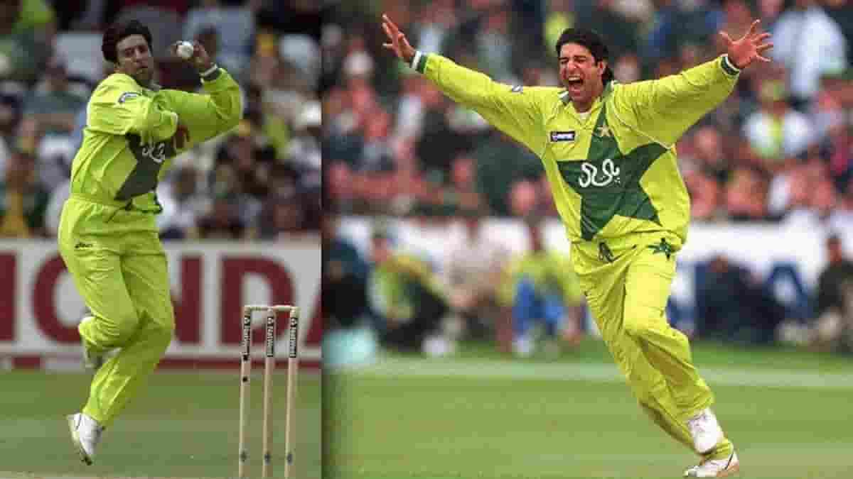 Pakistan bowler Wasim Akram