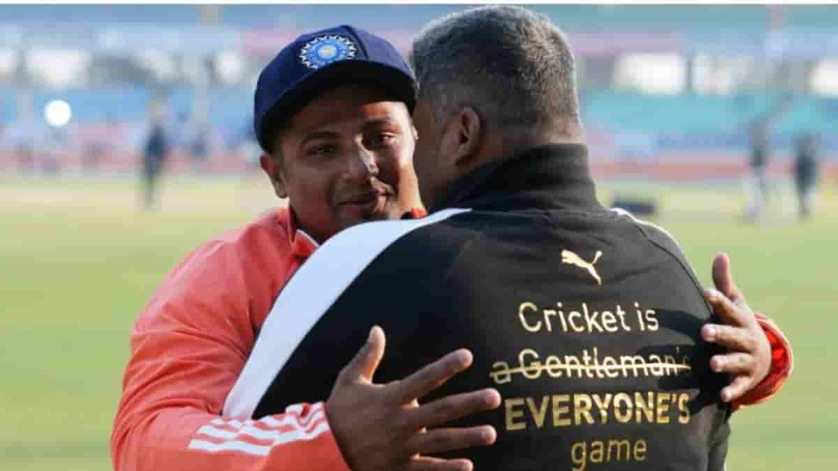 Sarfaraz Khan Receives Test Cap from Anil Kumble, Father Overwhelmed with Joy