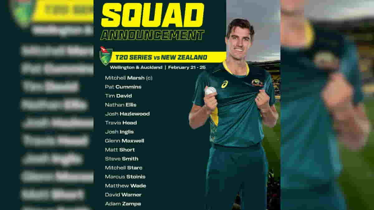 Australia Gears Up for NZ T20 Challenge: Announced T20 Squad for the T20 Match