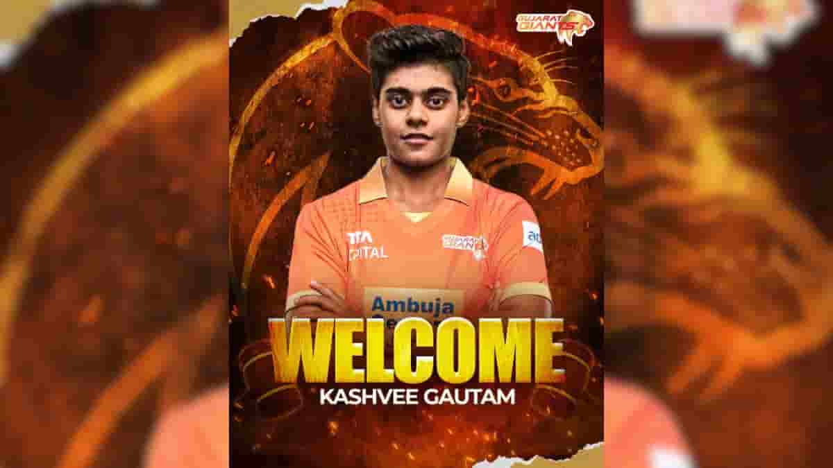 Gujarat Giants Bolster Squad with INR 2 Crore Acquisition of Kashvee Gautam in WPL Auction