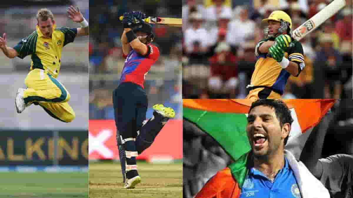 What are the ten highest sixes of all time in cricket history?