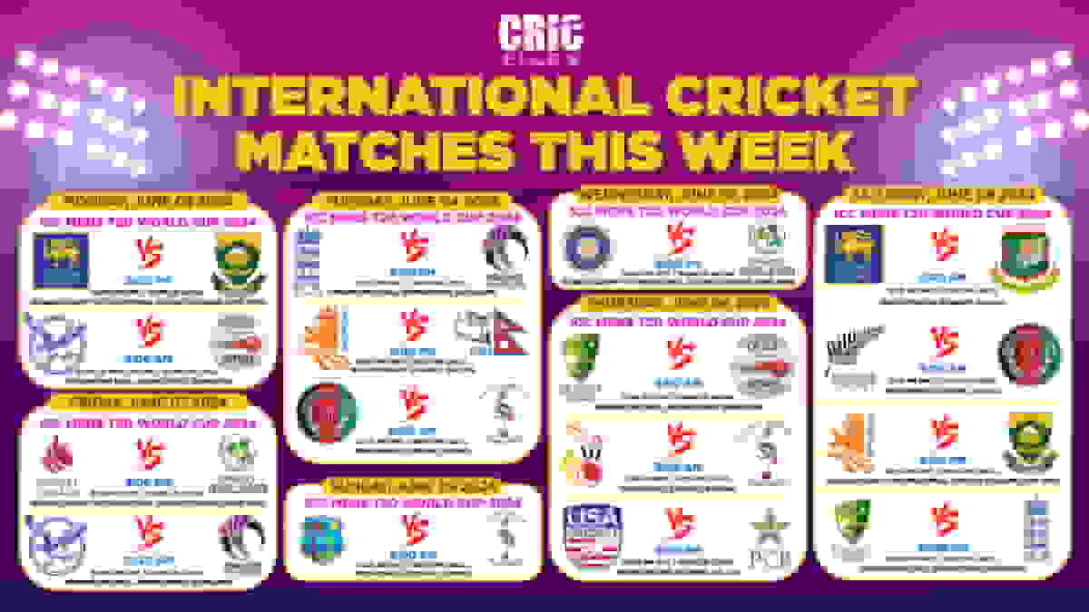 Cricket Matches This Week