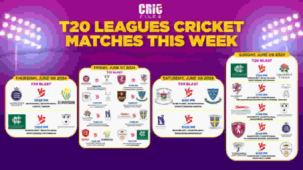 Cricket Matches This Week (Cricfiles)