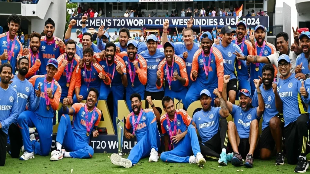 Indian team with T20 World Cup