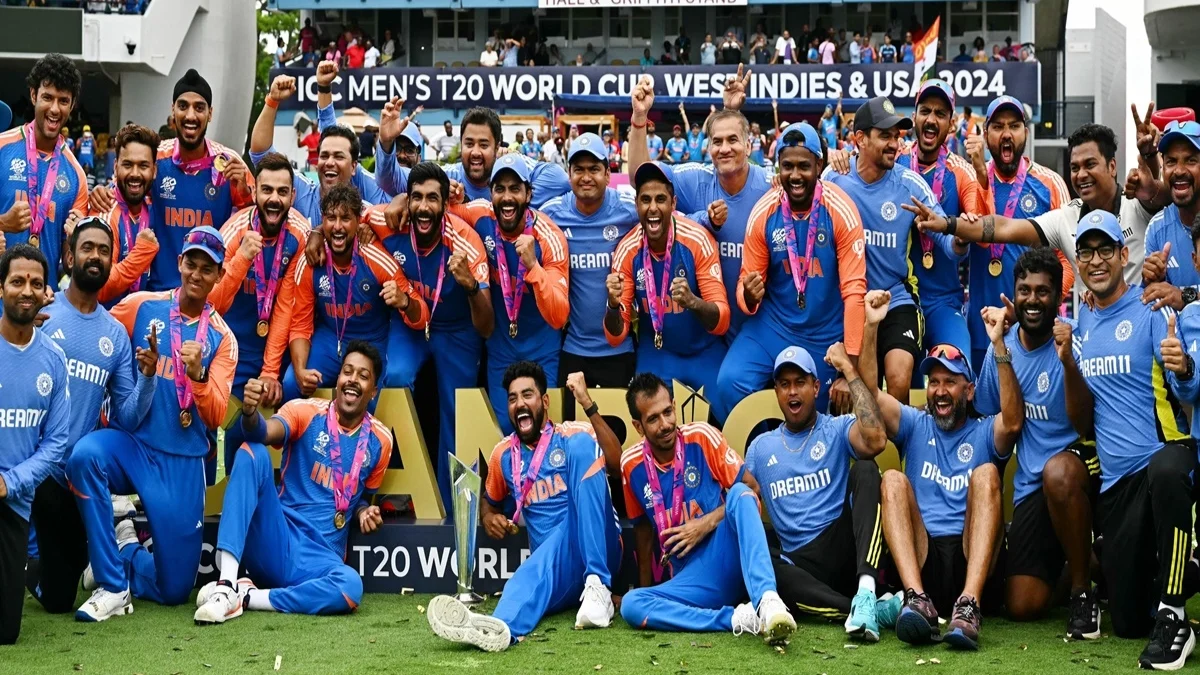 Indian team with T20 World Cup