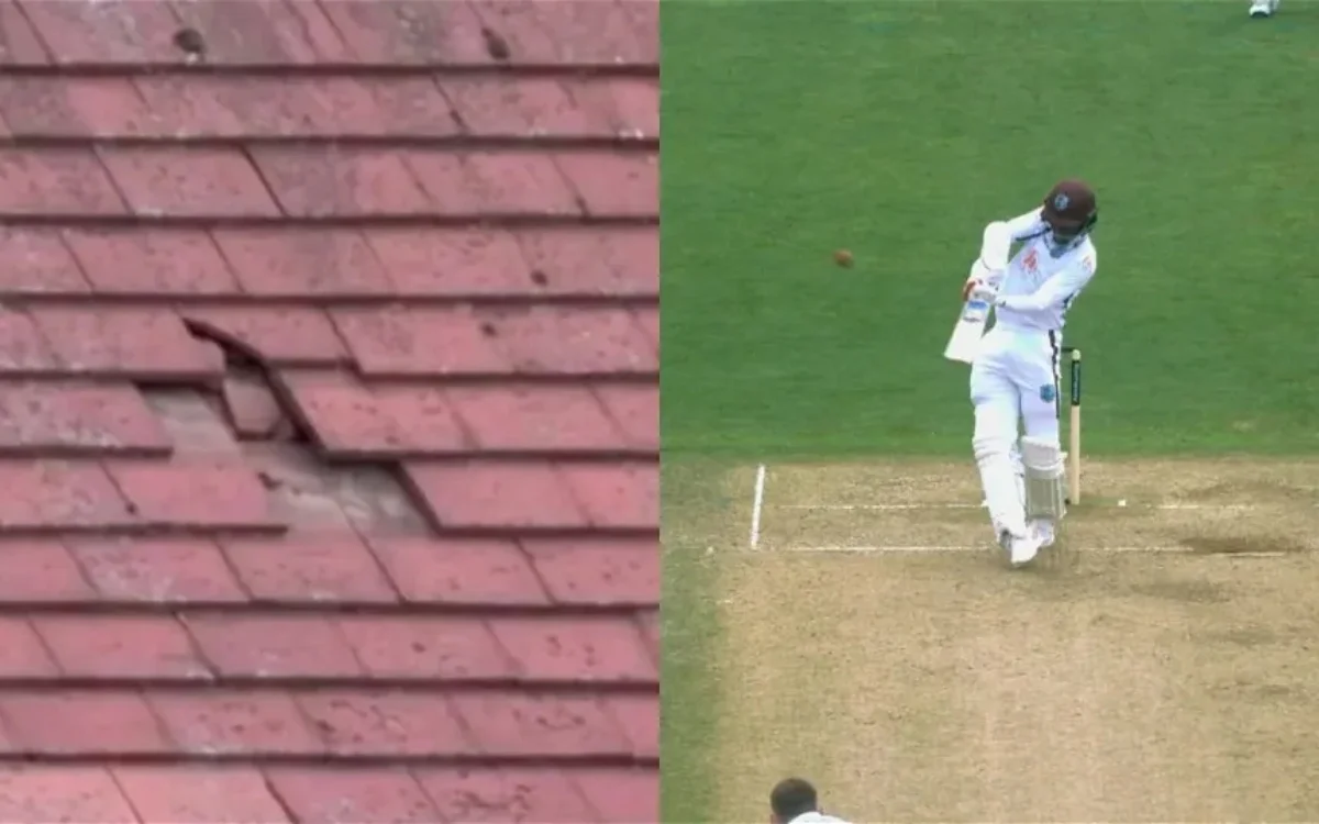 VIDEO - Shamar Joseph's Six Sends Tiles Crashing, Fans Unharmed