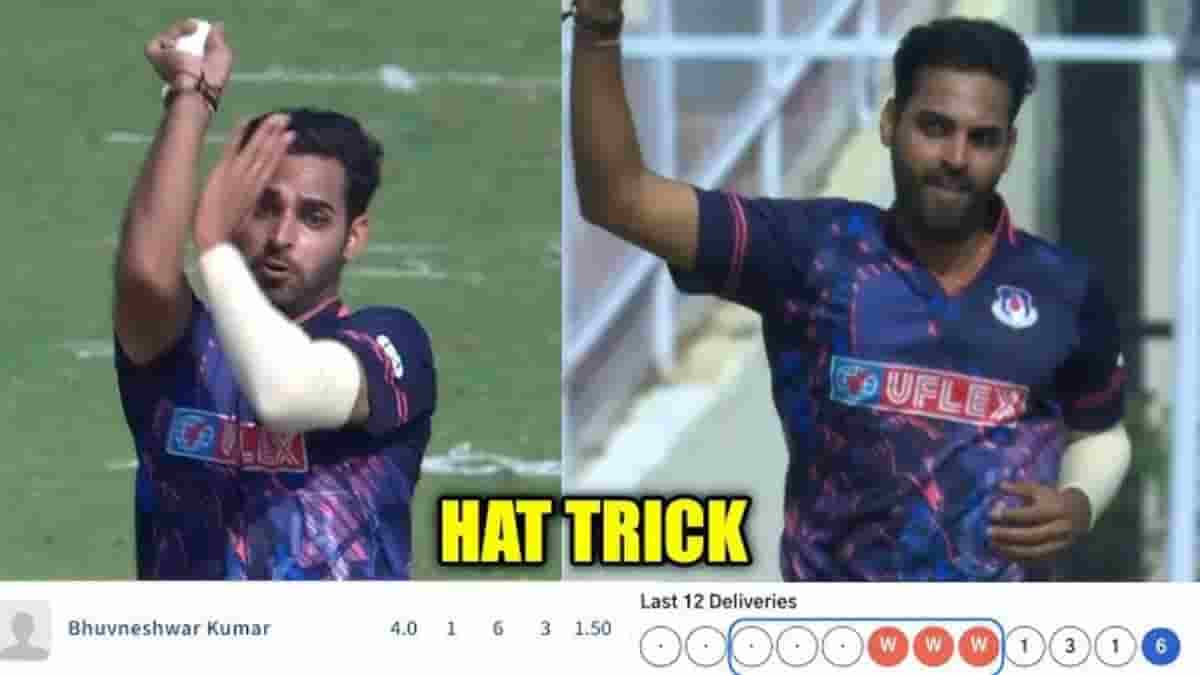 Bhuvneshwar Kumar: Cracks Hat-Trick In SMAT 2024-25