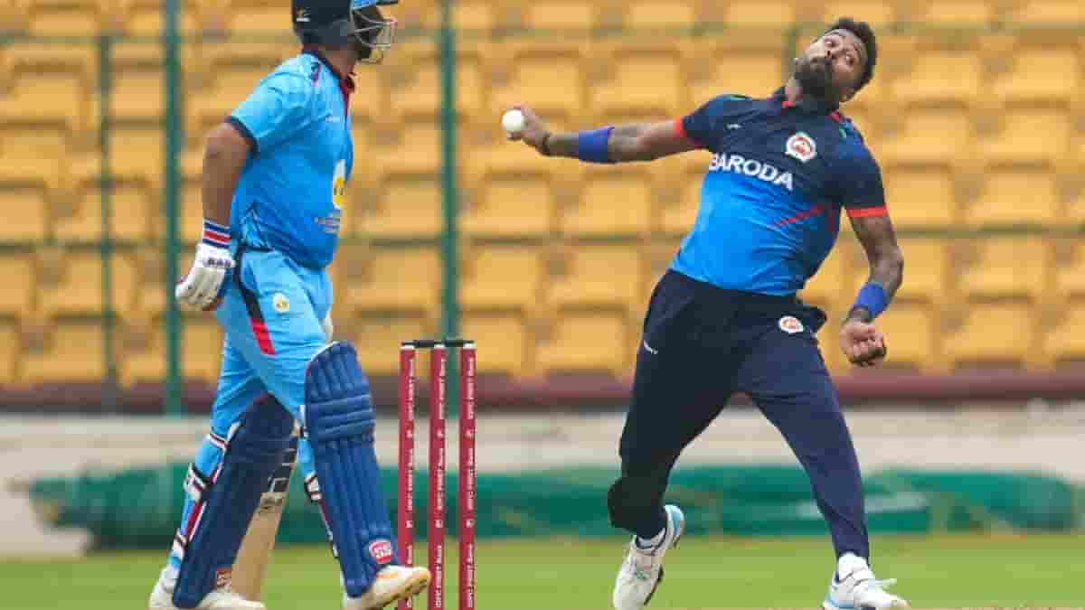 Vijay Hazare Trophy: Pandya Returns To ODI Format (Credits- ESPN)