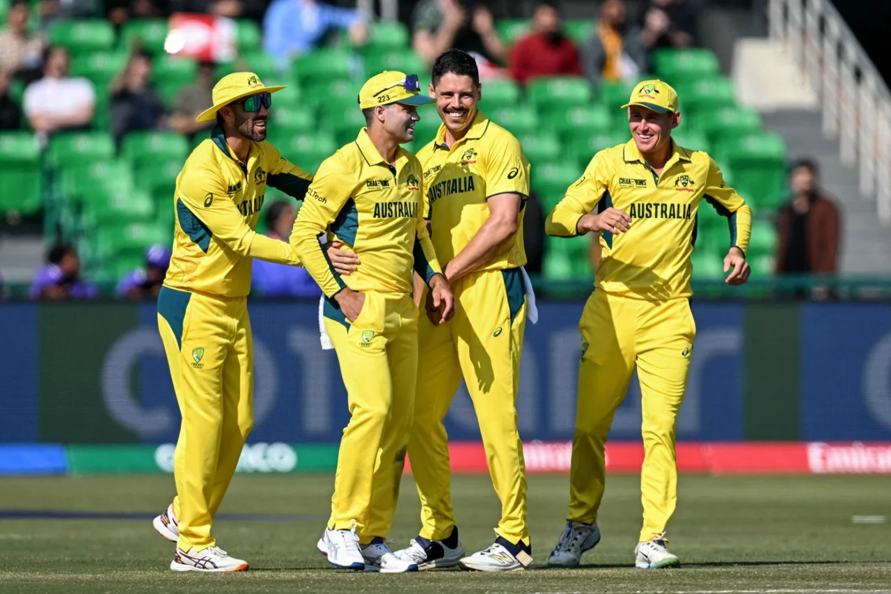 Champions Trophy teams Australia and South Africa travel to Dubai due to complex scheduling.