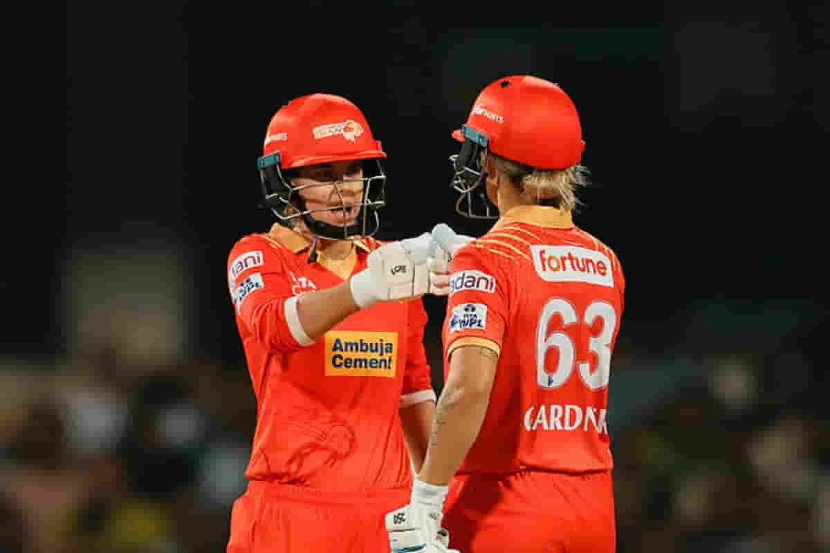 Phoebe Litchfield WPL, Gujarat Giants chase