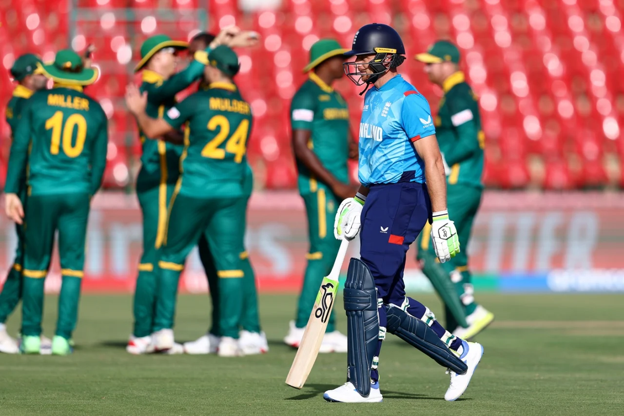 England Cricket Team Champions Trophy loss.