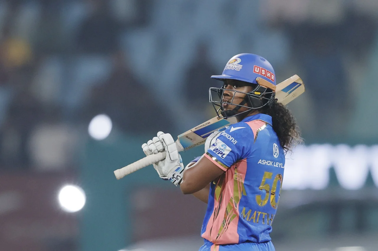 Mumbai Indians Win Over UP Warriors by 6 Wickets in WPL 2025 Lucknow Match (Credits- ESPN)