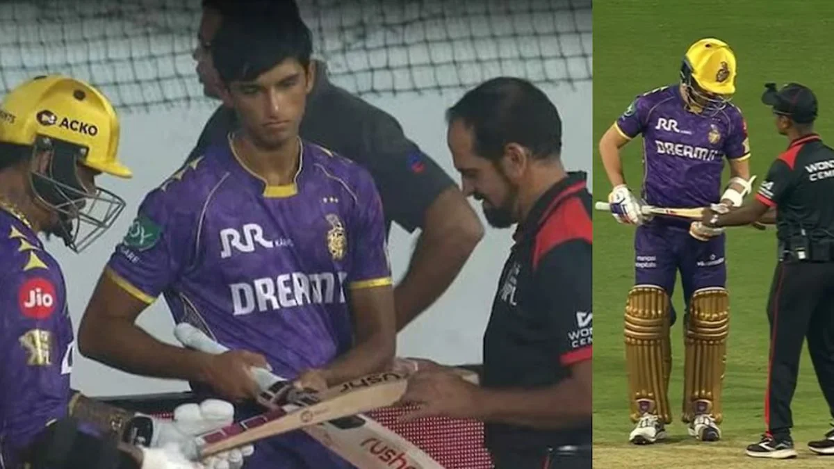 Nortje's Bat On-Field Gauge Test Fails In KKR Defeat To Punjab Kings
