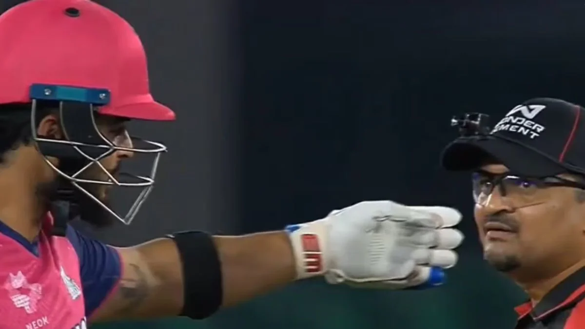 Riyan Parag Argues With Umpire After Dismissal, Watch Full Story Of RR vs GT IPL 2025