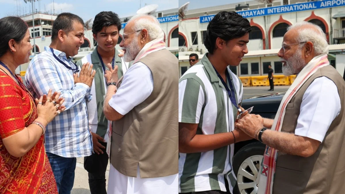IPL Star Vaibhav Suryavanshi Meets PM Modi, Shows Respect At Bihar Airport