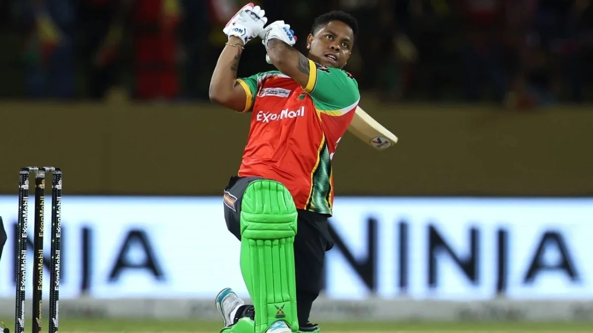 WATCH: Shimron Hetmyer Hits 5 Sixes In An Over In GAW vs HH Global Super League 2025