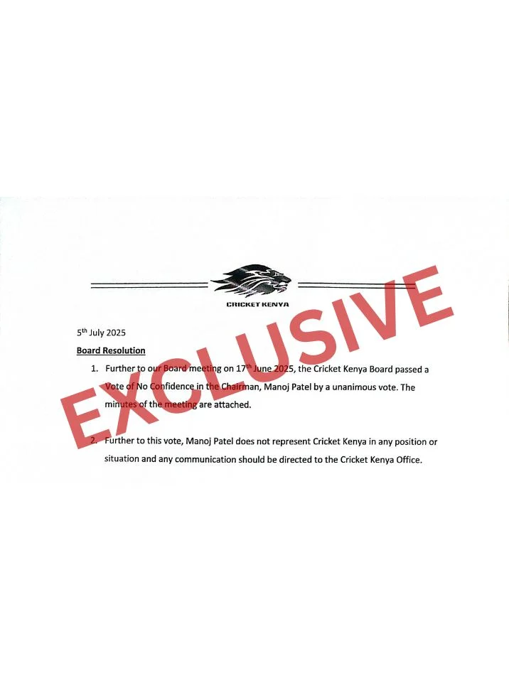 Report: Exposing Kenya Cricket- Power, Corruption, And Lost Hope